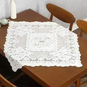 프렌치 로맨틱 레이스 테이블 식탁보(76x76cm) 식탁보 테이블보 로맨틱식탁보 레이스식탁보