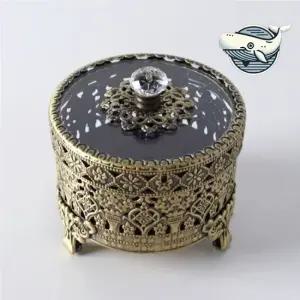 우아한 골드 소품 보관함 주얼리 수납함 보석함 엔틱보석함 쥬얼리박스 쥬얼리보관함