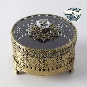 우아한 실버 장신구 보관함 세련된 소품수납함 보석함 엔틱보석함 쥬얼리박스