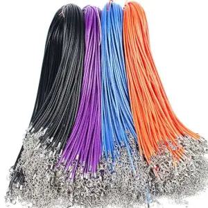 왁스끈 목걸이 네이비 앤틱목걸이 앤틱악세사리 히피목걸이 목걸이끈 여성목걸이