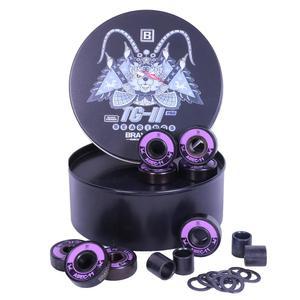 BRAVORD TG11PRO 스케이트보드 베어링, 와셔 및 스페이서가 있는 블랙 세라믹 볼 베어링(8팩)