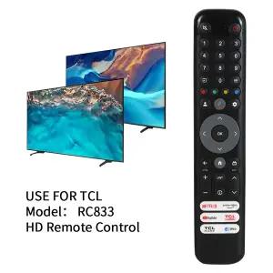 호환 원격 제어 RC833 GUB1 TCL TV에 적합 C645 P745 C745 LC645 C845 65C845 음성 IR 원격 제어 없음
