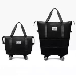 [하프클럽/]사이즈조절 쇼퍼백 옥스포드원단 탈부착바퀴 여행용가방 캐리