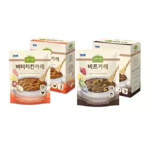 상하키친 비프카레 170g, 3입, 1개 + 버터치킨카레 170g, 3입, 1개