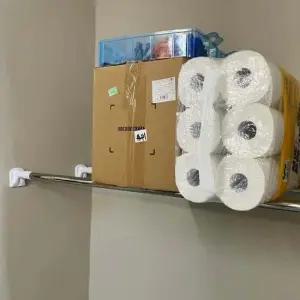 못없이 커튼봉 압축봉 140cm 행거 80 압축 압착봉