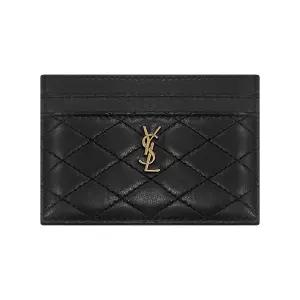 모노그램 퀼팅 카드지갑/블랙/703219 1EL1W 1000