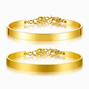 [한국금다이아몬드] 순금 팔찌 유광 무광 반 뱅글 24K 26.25g 2종 택 1