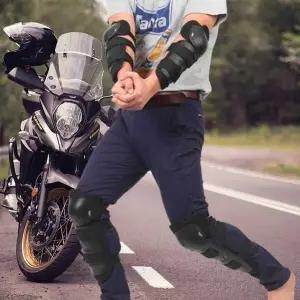 [콩심팥심]바이크 프로텍터 무릎 팔꿈치 보호장비 세트 부상방지