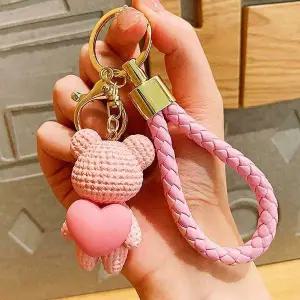 [하프클럽/]열쇠 귀여운 가방 고리 핑크 키링 인형키링 자동차키링 차키