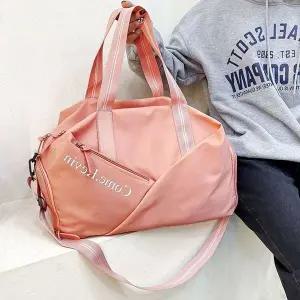 [하프클럽/]신발 여행 용 헬스 백 핑크 여행용가방 여행용보스턴백 보스턴