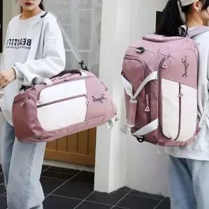 [하프클럽/]헬스 여행용가방 여행용보스턴백 다크핑크 가방 짐 백팩 옷 용