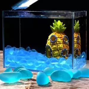 어항 무광 야광돌 장식 수조 돌 자갈 꾸미기 500g