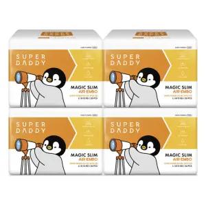 슈퍼대디 매직슬림 에어엠보 팬티형 데이&나이트 기저귀 에어엠보 팬티 대형 26Px4팩