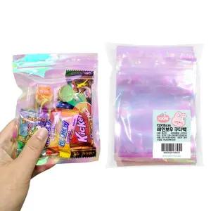 레인보우 어린이집 구디백 포장봉투 미니 지퍼백 구디백 12X15cm(100매입)