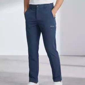 김영주골프 남성용 슬림핏 골프 팬츠 신축성 좋은 면바지 김영주5885