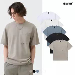 [택가 39000원][스위브]유니) C/P 분또 스티치 포켓 반팔티 (레귤러핏)(LSBMCTR702M)