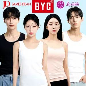 [BYC] 런닝 세트 남성 여성 메리야스 순면 모달 인견 여름 쿨 기능성 스포츠 민소매 반팔 티셔츠 끈 나시 난닝구 남자 여자 데오니아 빅사이즈 5매 110