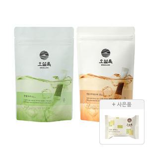 오설록 찬물녹차 20입, 1개+찬물 루이보스 티 20입, 1개+증정(그린티웨하스 17g, 1개)
