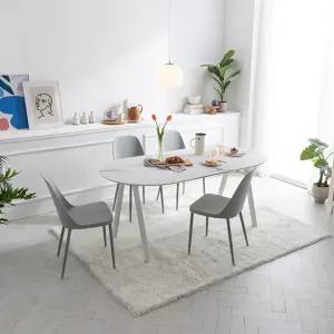 리바트 로티르 6인 마블상판 원형식탁세트 의자4