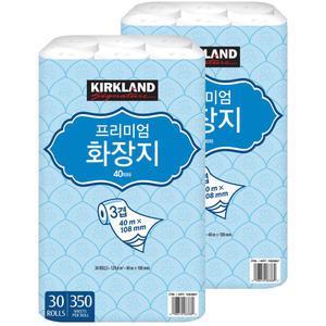 커클랜드 시그니춰 프리미엄 화장지 3겹 (40mx30롤x2팩)