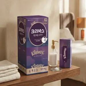 유한킴벌리 크리넥스 보습소프트 티슈 3겹 160매x8개