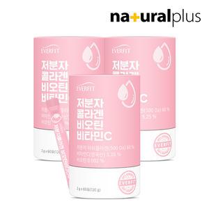 에버핏 어린 저분자 피쉬 콜라겐 비오틴 비타민C 60포 3통 / 히알루론산 먹는엘라스틴