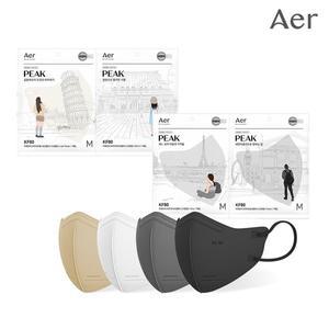 [아에르 공식] KF80 피크 라이트핏 마스크 50개입 (XS,S,M,L) 14종 택 1