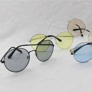 [하프클럽/]남자 여자 얇은 오버사이즈 동글이 틴트 선글라스