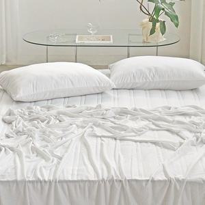 누비지오 부스터 냉감 홑이불 + 베개커버 세트, 그레이, Q