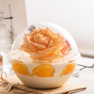 투명원형 케이스 디저트용기 포장 보틀케이크 과일컵 티라미수케이스 티라미수용기 컵케이크