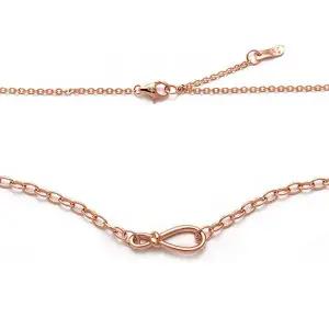 [비앤비골드] 14K/18K 볼륨 매듭 언발 둥근체인 목걸이 JNN38407