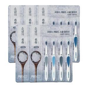 메디안 소금의 명작 칫솔 미세모 4입 x5