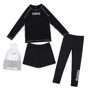 키즈 주니어 남아 래쉬가드세트 반바지+긴팔+워터레깅스 세트 아동 수영복 초등 생존수영복 물놀이옷