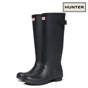 HUNTER 오리지널 백 어드저스터블 톨 레인부츠 장화 네이비 WFT1001RMA-NVY