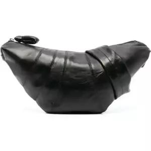 26SS 르메르 크루아상 블랙 미디엄 여성 레더 크로스 숄더백 BG0001 LL095 BK 999