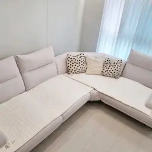 효재 내츄럴 광목 소파패드 3인용 사계절 자수 패드