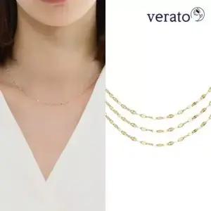 12시전 오늘출발 베라토 14K 18K 아몬드 솔리드 체인 목걸이 데일리 연장 여자 여성 레이어드 줄 선물 추천