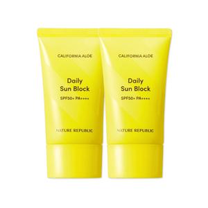 네이처리퍼블릭 선크림 캘리포니아 알로에 데일리 선블럭 57ml 2개