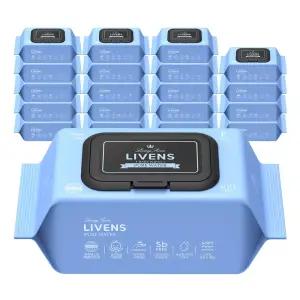 [리벤스]퓨어 워터 순수 도톰한 앰보싱 물티슈 100매 20팩