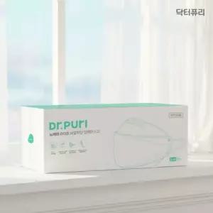 닥터퓨리 KFAD 비말차단 입체마스크 100매 번들형 화이트 사이즈 선택)