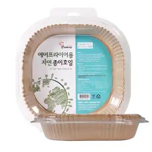 쿠킹플러스 에어프라이어 사각 종이호일 23cm 50매 X 2팩 (총100매)