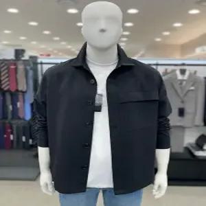 [트루젠]남자 여름 자켓형 쿨 폴리 블랙 셔츠 캐주얼 남방 자켓 아우터 셔켓