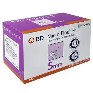 BD 마이크로 파인 펜니들 100입 31G 5mm(박스만파손_2030.05.31까지)/멸균주사침 주사바늘 의료기기