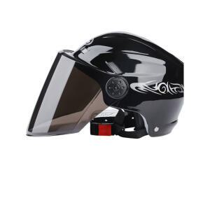 바이크 반모헬멧 오토바이 사계절 레트로 코 배달용 고글 HD 하이바 배달 블랙 스쿠터