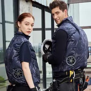 그린어스R 선풍기조끼 얼음 냉풍 쿨링 워크웨어 레저용 베스트 낚시 등산 단체 기능성 유니폼