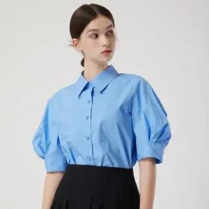 [롯데백화점]씨씨콜렉트 벌룬 소매 하프슬리브 셔츠 C252PSC138