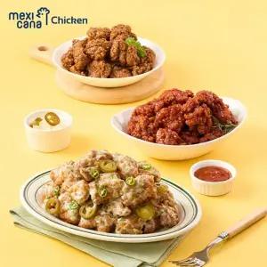 [멕시카나]SKT멕시카나 더 바삭한 순살 닭강정 3팩 골라담기(양념/마늘/고추...