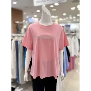 [하프클럽/트리아나]소고 세이브존01 라운드 레터링 반팔 티셔츠 AJ2TA22