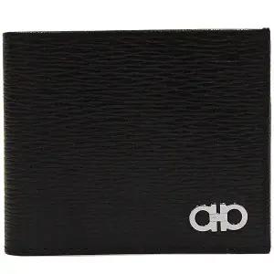 페레가모 더블 간치니 반지갑 66A063 0685956 블랙 레드