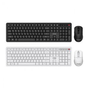 COX CKM40W 저소음 무선 키보드 마우스 세트 (블랙)